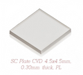 SC Plate CVD 4.5x4.5mm, 0.30mm thick, PL