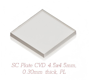 SC Plate CVD 4.5x4.5mm, 0.30mm thick, PL