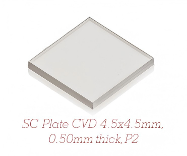 SC Plate CVD 4.5x4.5mm, 0.50mm thick, P2