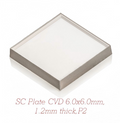 Large Area SC Plate CVD 6.0x6.0mm, 1.2mm thick, P2